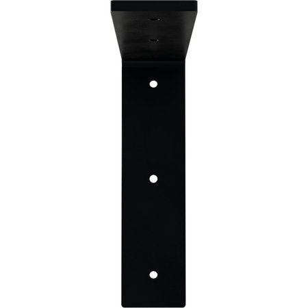 Ekena Millwork Hamilton Steel Bracket, Powder Coated Black 2"W x 8"D x 8"H BKTM02X08X08HAPBL